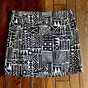 Womens J. Crew Skirt (navy blue & white) size 4